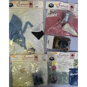 Doll Clothing/ Accessories Lot Sophia’s 6 Packages Picnic Hike Beach Cook Outfit